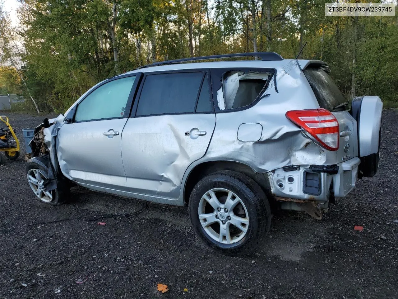 2012 Toyota Rav4 VIN: 2T3BF4DV9CW239745 Lot: 74572254