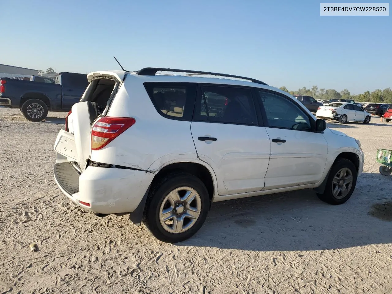 2012 Toyota Rav4 VIN: 2T3BF4DV7CW228520 Lot: 74772234