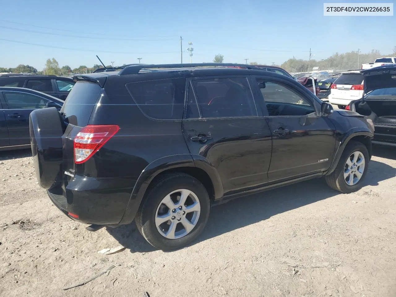 2012 Toyota Rav4 Limited VIN: 2T3DF4DV2CW226635 Lot: 75039824