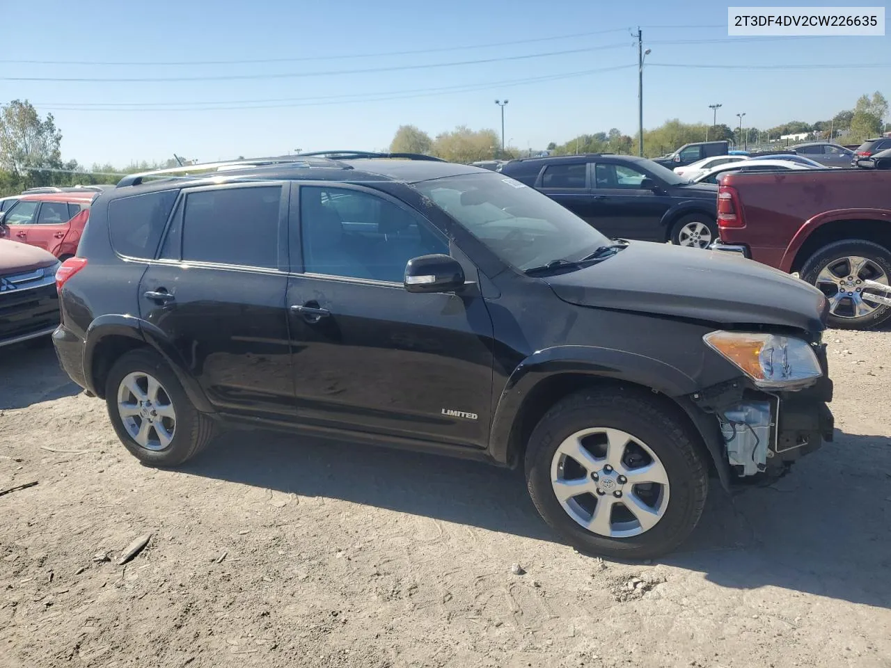 2012 Toyota Rav4 Limited VIN: 2T3DF4DV2CW226635 Lot: 75039824