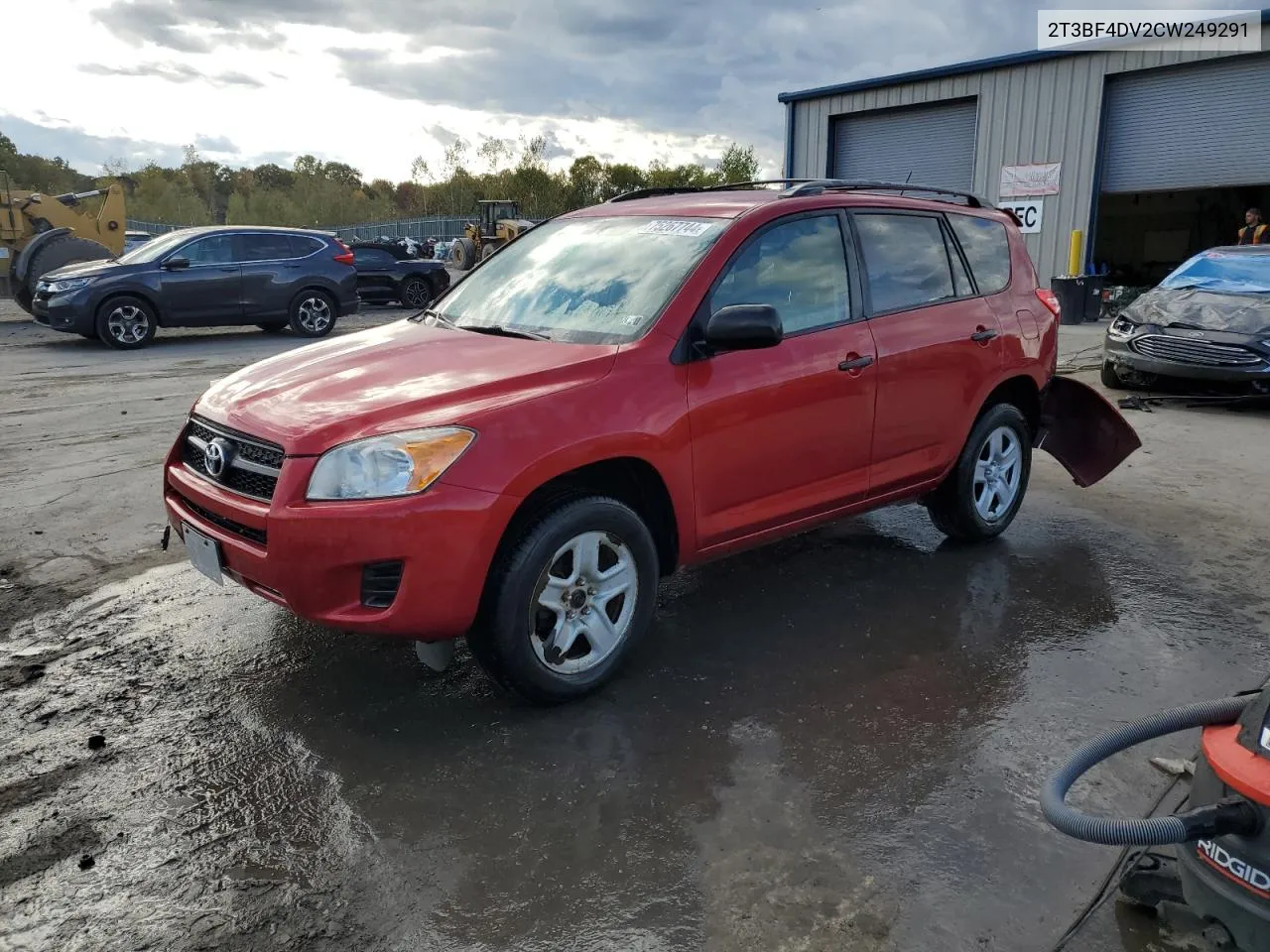 2012 Toyota Rav4 VIN: 2T3BF4DV2CW249291 Lot: 75267744