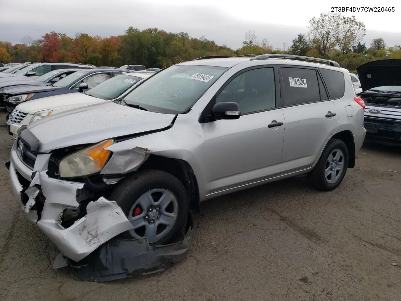 2012 Toyota Rav4 VIN: 2T3BF4DV7CW220465 Lot: 75418094