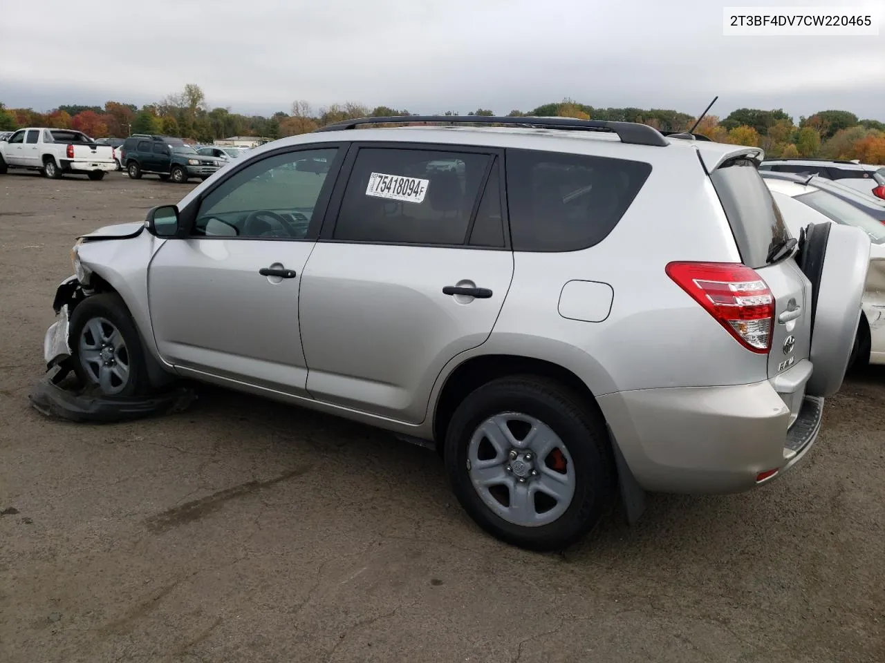 2012 Toyota Rav4 VIN: 2T3BF4DV7CW220465 Lot: 75418094