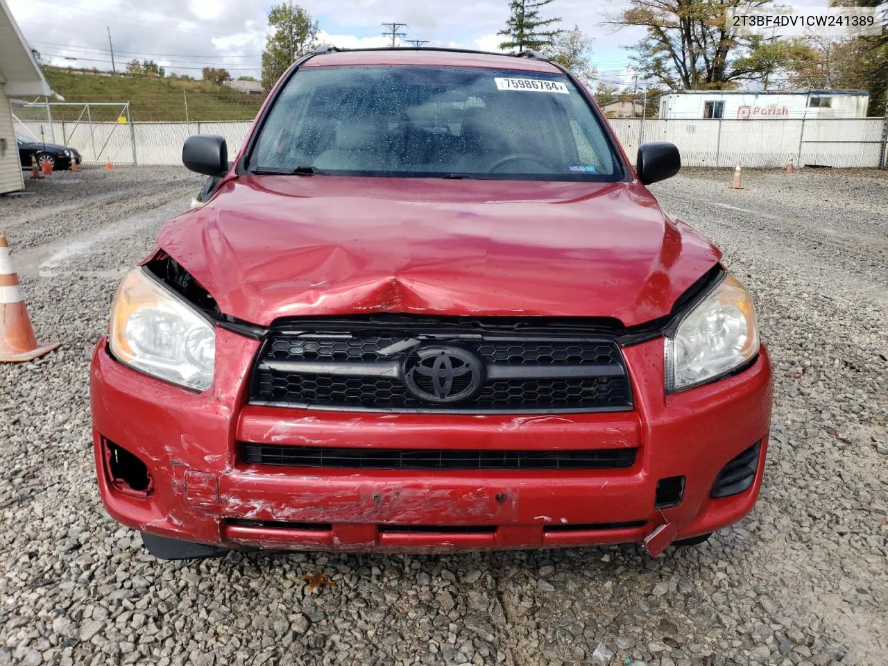 2012 Toyota Rav4 VIN: 2T3BF4DV1CW241389 Lot: 75986784