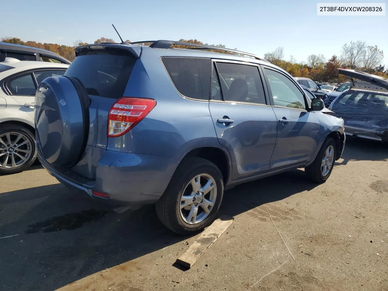 2012 Toyota Rav4 VIN: 2T3BF4DVXCW208326 Lot: 76239524