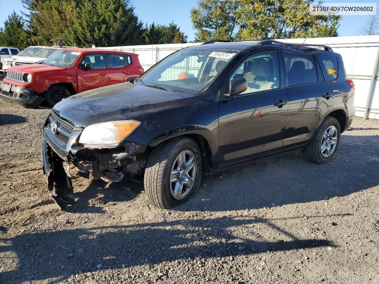 2012 Toyota Rav4 VIN: 2T3BF4DV7CW206002 Lot: 76542674