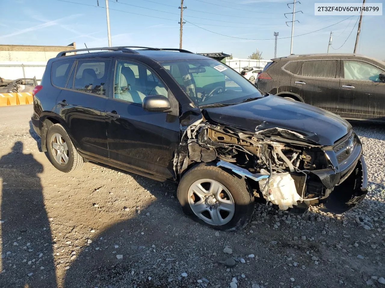 2012 Toyota Rav4 VIN: 2T3ZF4DV6CW148799 Lot: 76672014