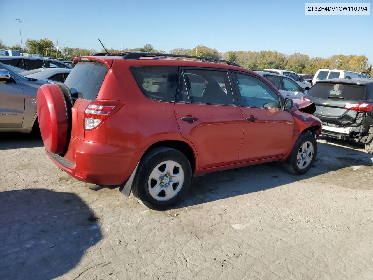 2012 Toyota Rav4 VIN: 2T3ZF4DV1CW110994 Lot: 76680804