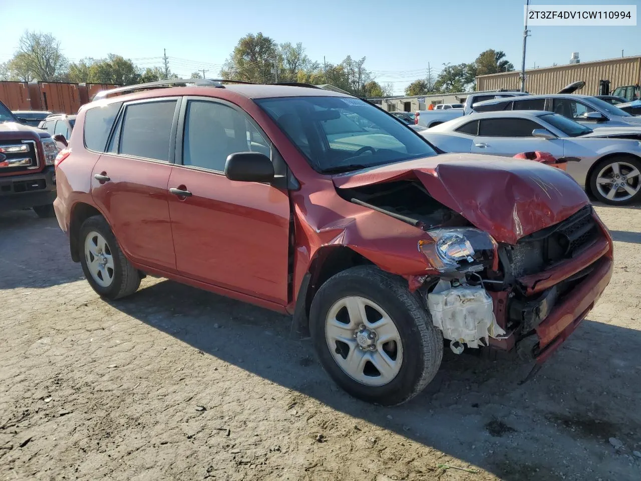 2012 Toyota Rav4 VIN: 2T3ZF4DV1CW110994 Lot: 76680804