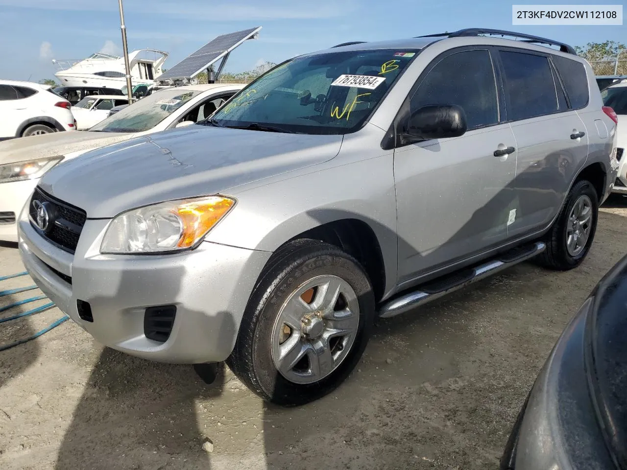 2012 Toyota Rav4 VIN: 2T3KF4DV2CW112108 Lot: 76793854