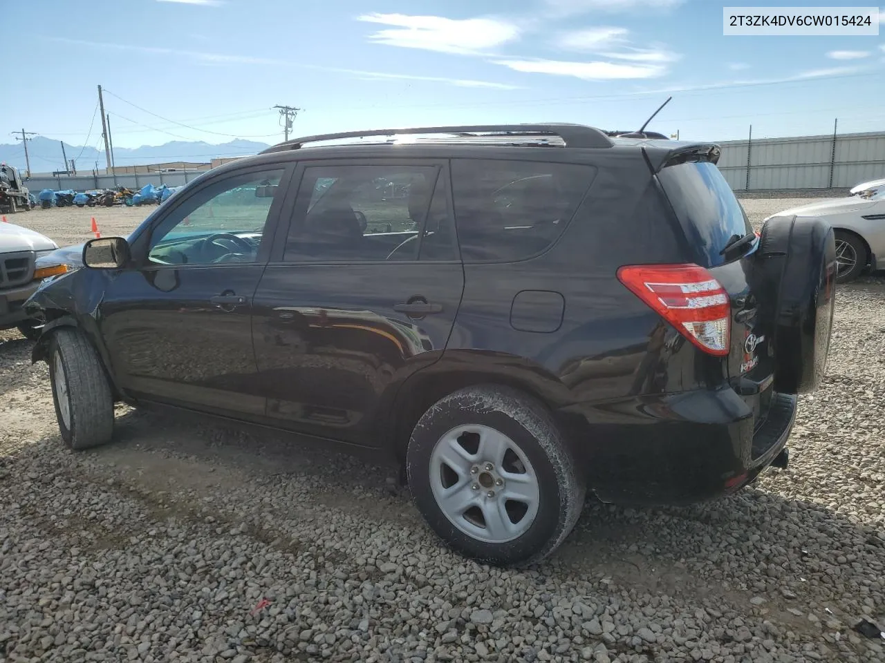 2012 Toyota Rav4 VIN: 2T3ZK4DV6CW015424 Lot: 77019254