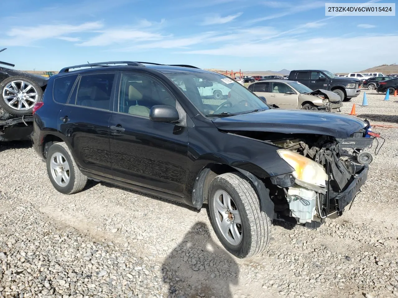 2012 Toyota Rav4 VIN: 2T3ZK4DV6CW015424 Lot: 77019254