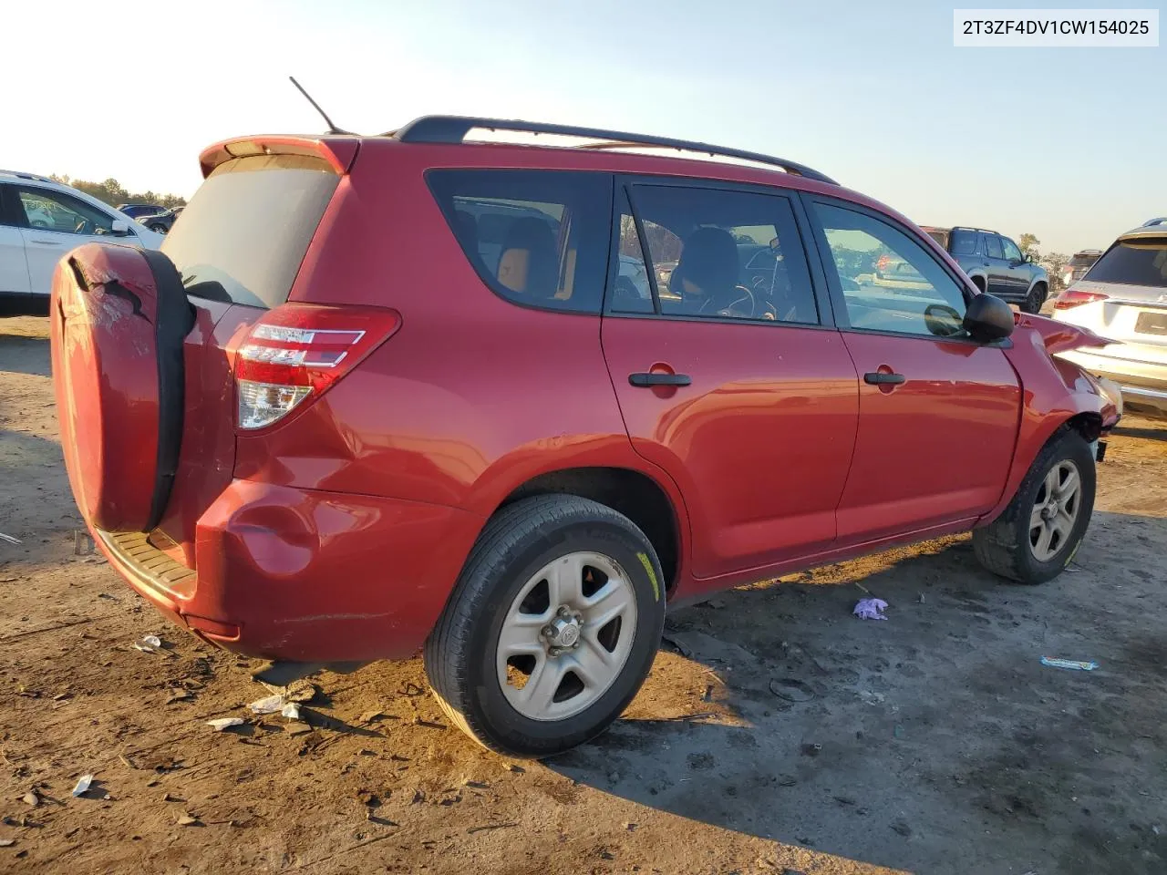 2012 Toyota Rav4 VIN: 2T3ZF4DV1CW154025 Lot: 77453894