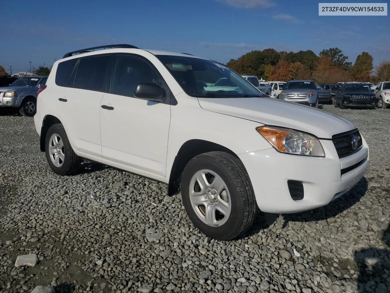 2012 Toyota Rav4 VIN: 2T3ZF4DV9CW154533 Lot: 77486894