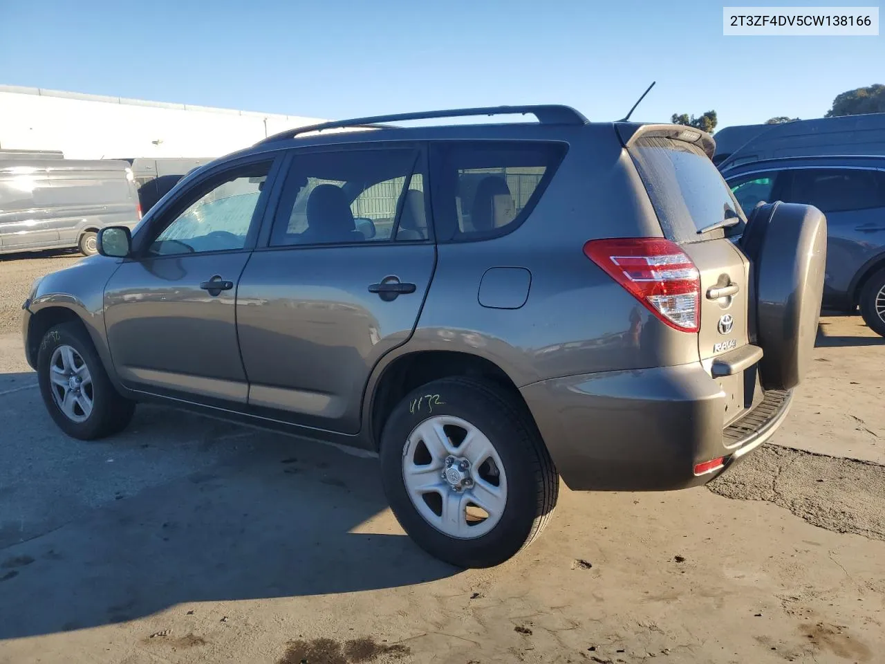 2012 Toyota Rav4 VIN: 2T3ZF4DV5CW138166 Lot: 77504854