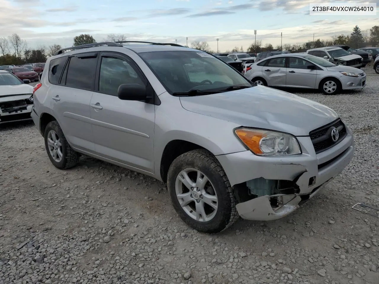 2012 Toyota Rav4 VIN: 2T3BF4DVXCW264010 Lot: 77536854