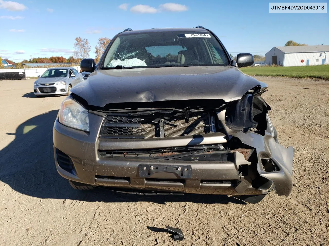 2012 Toyota Rav4 VIN: JTMBF4DV2CD043918 Lot: 77833494