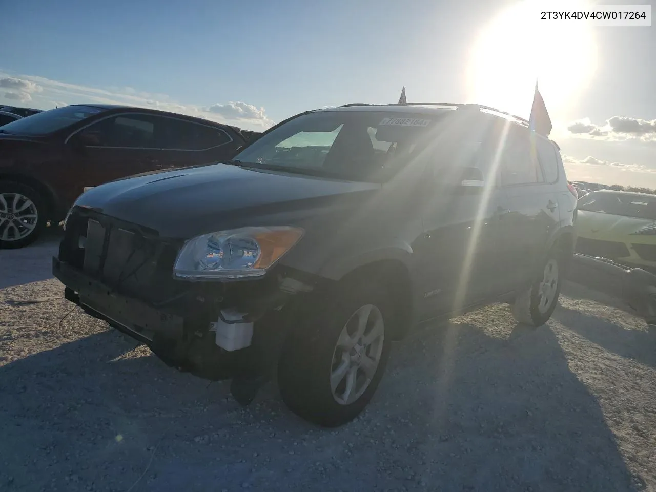 2012 Toyota Rav4 Limited VIN: 2T3YK4DV4CW017264 Lot: 77882184