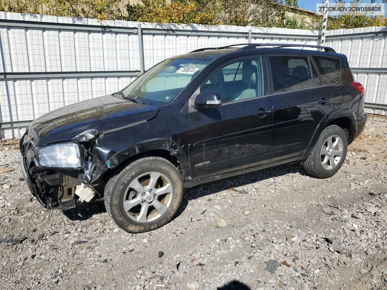 2012 Toyota Rav4 Limited VIN: 2T3DK4DV3CW085408 Lot: 77888674