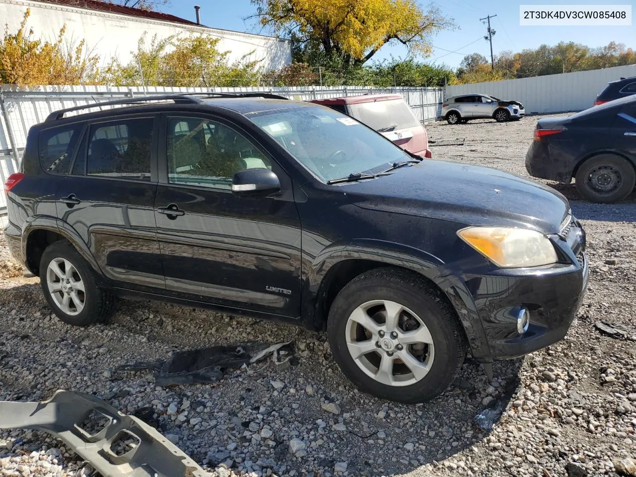 2012 Toyota Rav4 Limited VIN: 2T3DK4DV3CW085408 Lot: 77888674