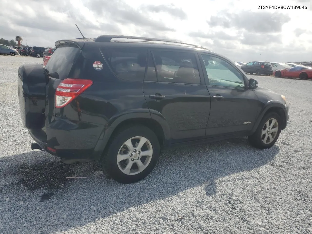 2012 Toyota Rav4 Limited VIN: 2T3YF4DV8CW139646 Lot: 78165954