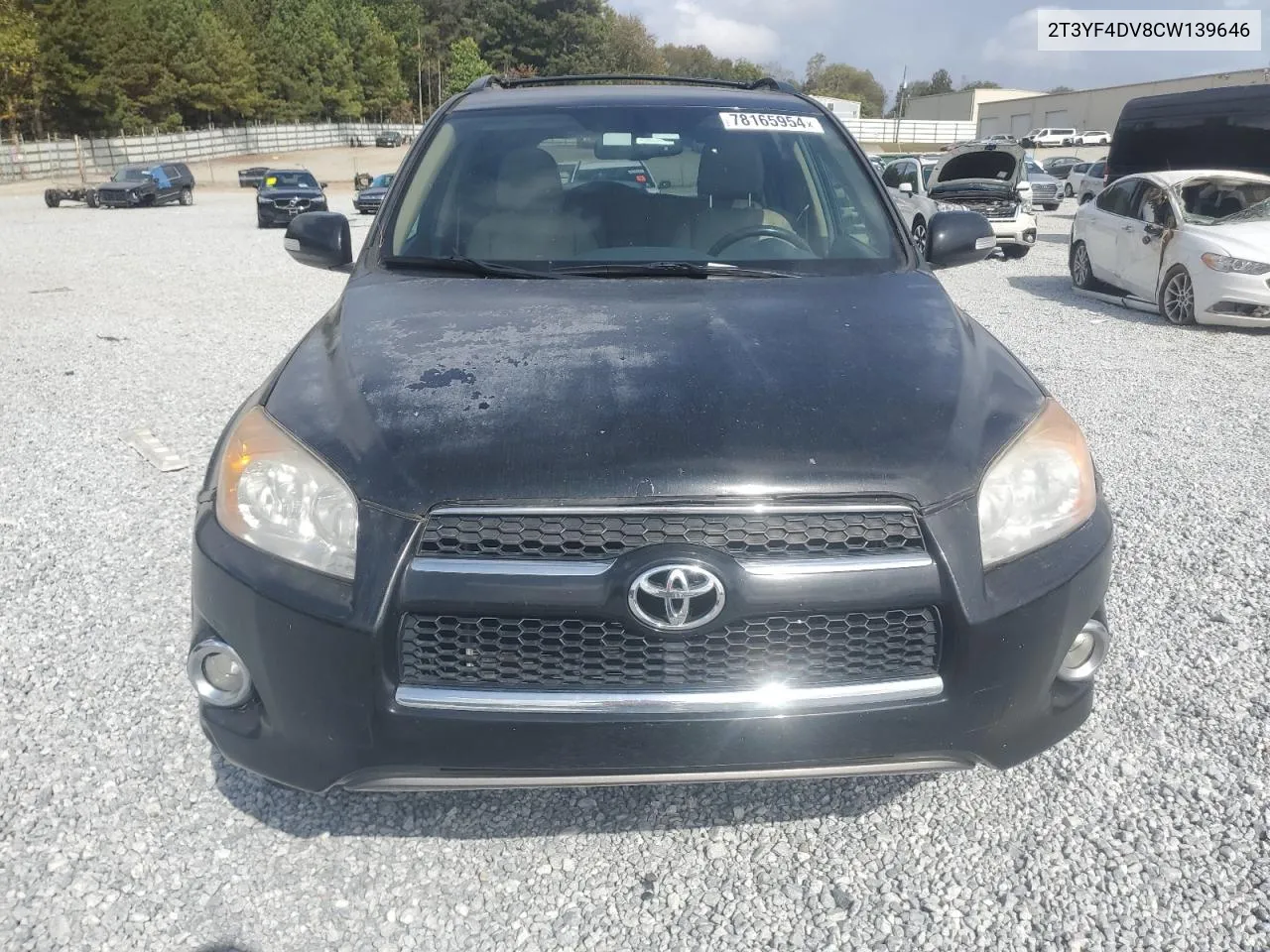 2012 Toyota Rav4 Limited VIN: 2T3YF4DV8CW139646 Lot: 78165954