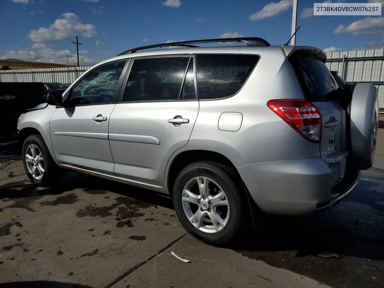 2012 Toyota Rav4 VIN: 2T3BK4DV8CW076257 Lot: 78245304