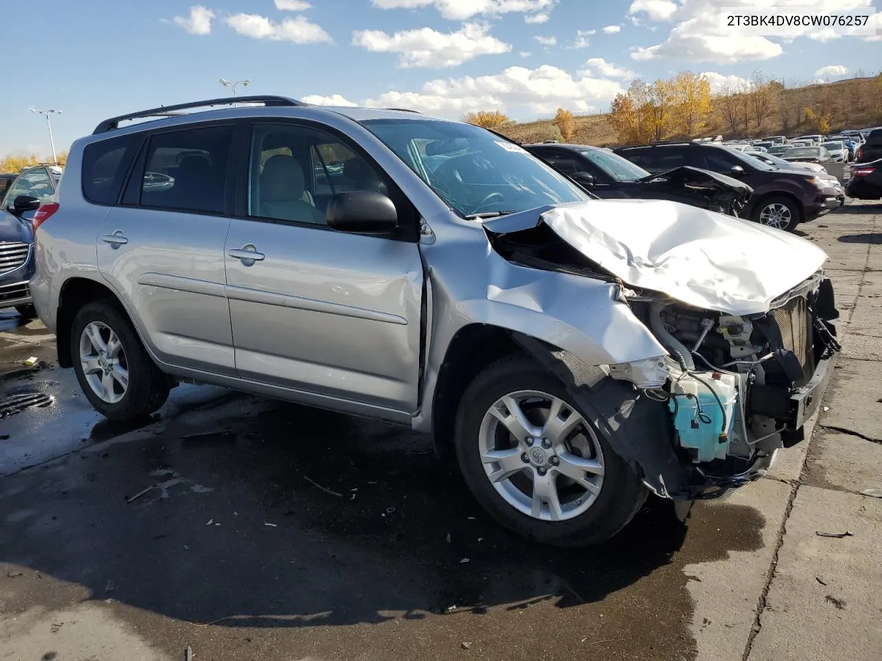 2012 Toyota Rav4 VIN: 2T3BK4DV8CW076257 Lot: 78245304