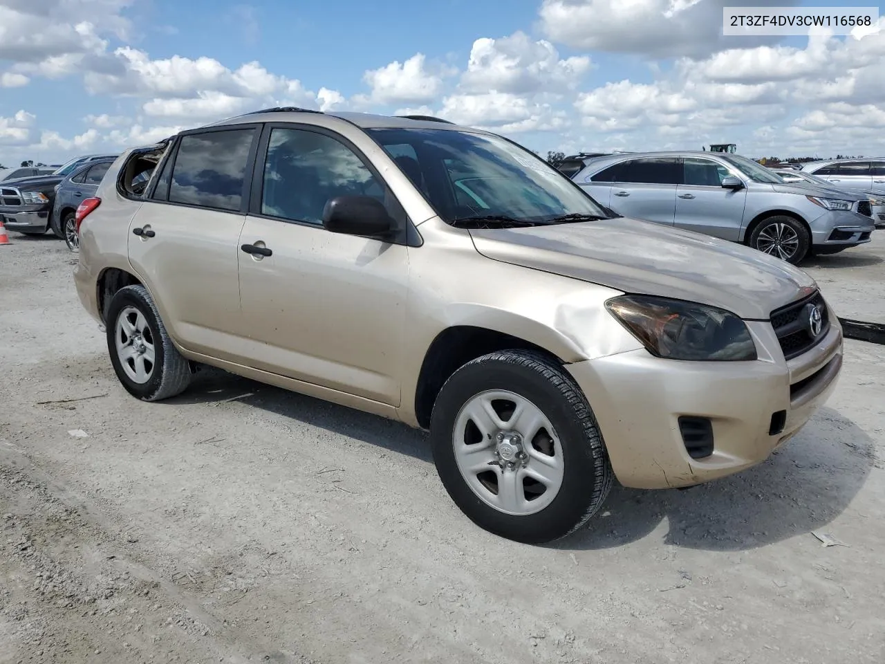 2012 Toyota Rav4 VIN: 2T3ZF4DV3CW116568 Lot: 78457834