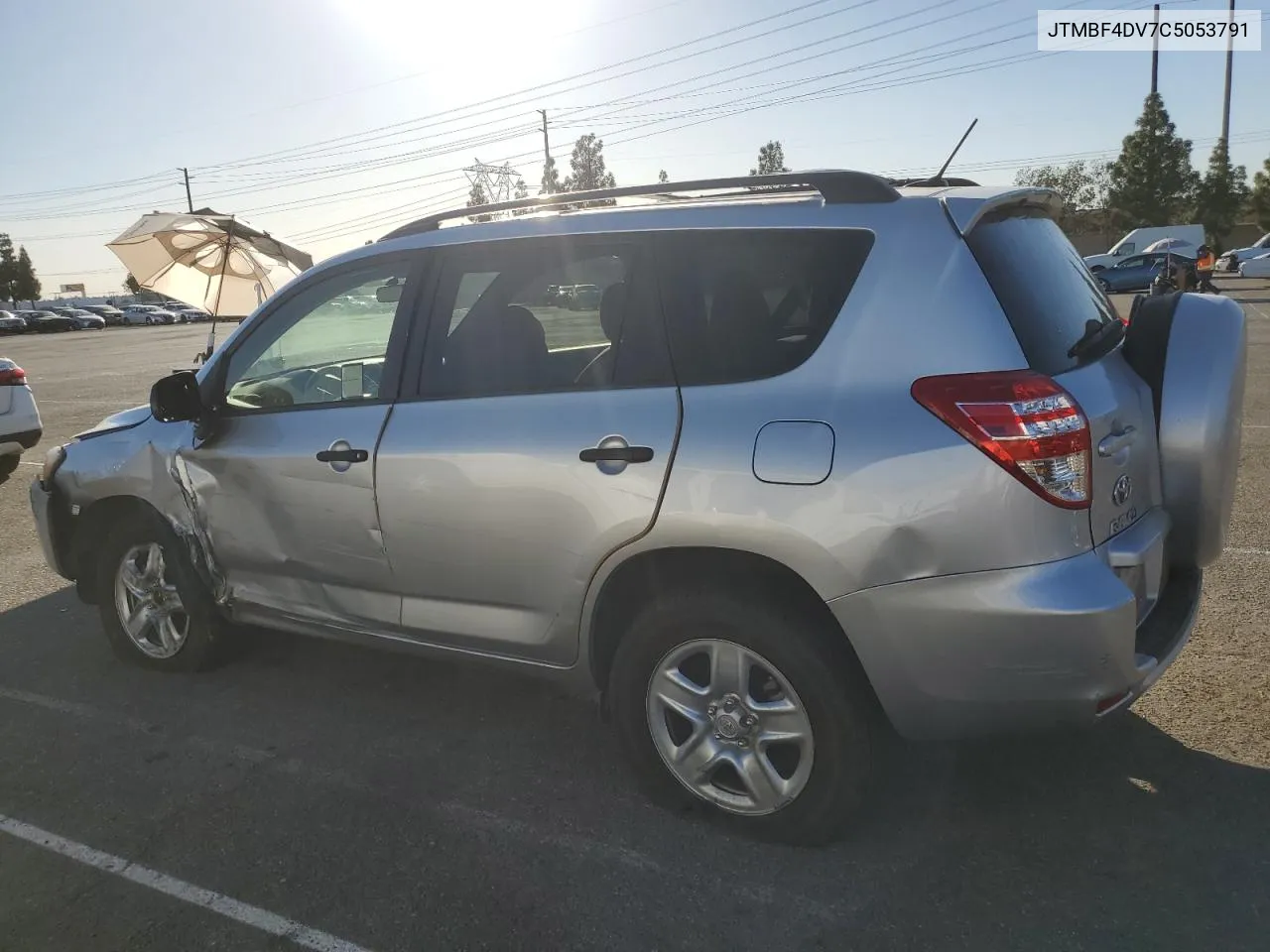 2012 Toyota Rav4 VIN: JTMBF4DV7C5053791 Lot: 78796594