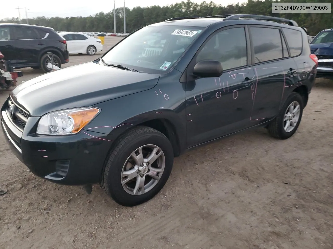 2012 Toyota Rav4 VIN: 2T3ZF4DV9CW129003 Lot: 78943054