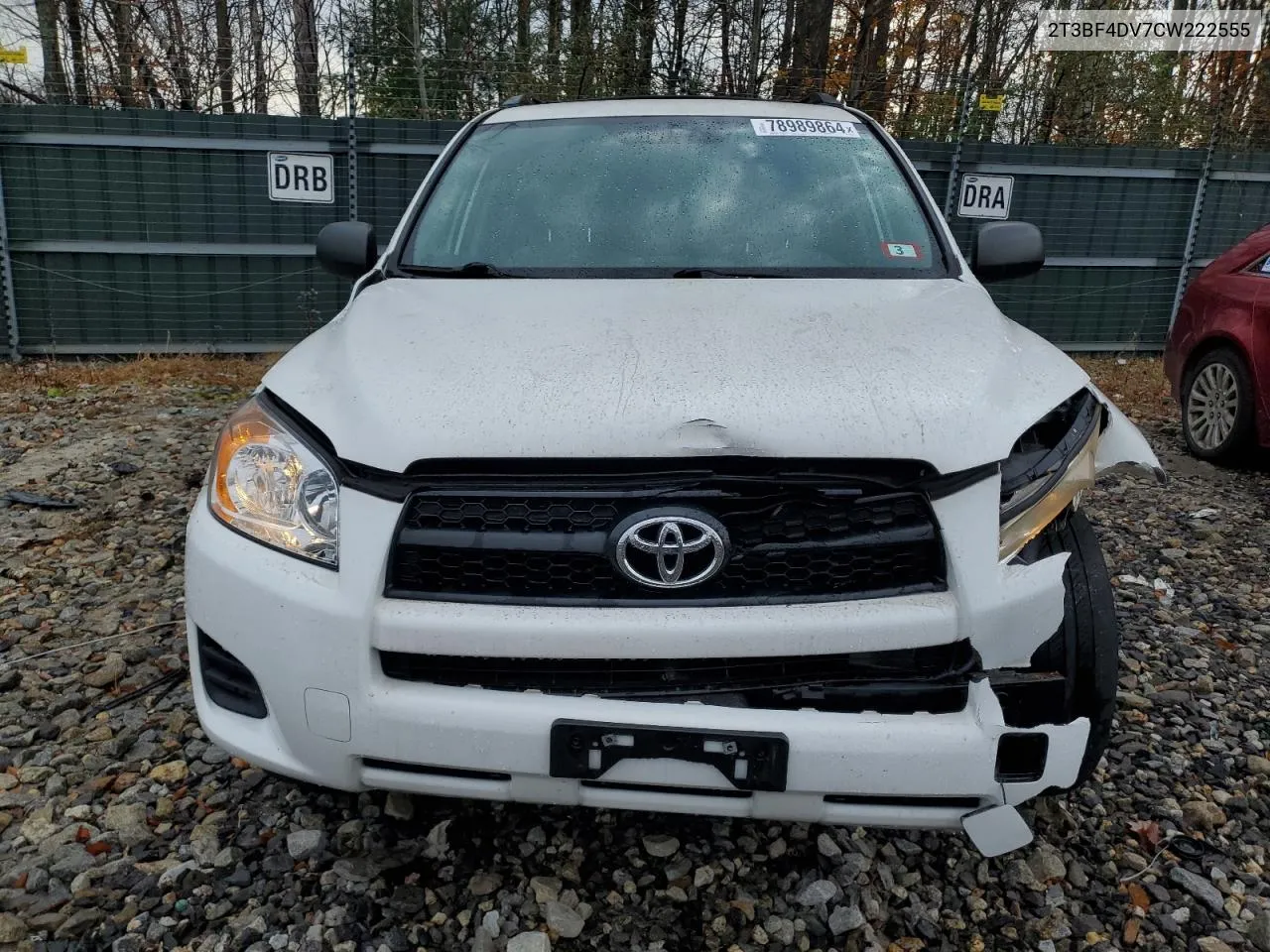 2012 Toyota Rav4 VIN: 2T3BF4DV7CW222555 Lot: 78989864