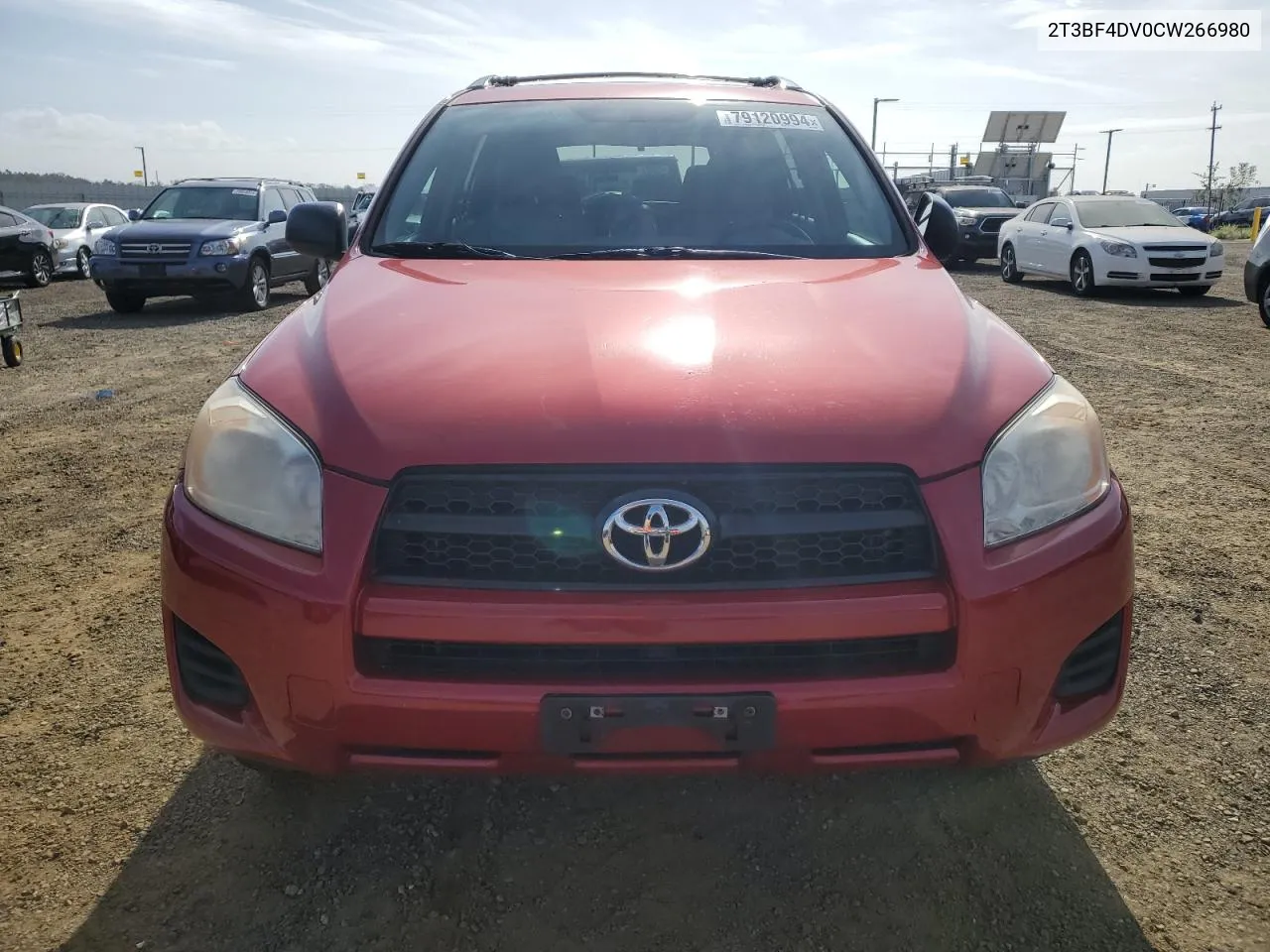 2012 Toyota Rav4 VIN: 2T3BF4DV0CW266980 Lot: 79120994