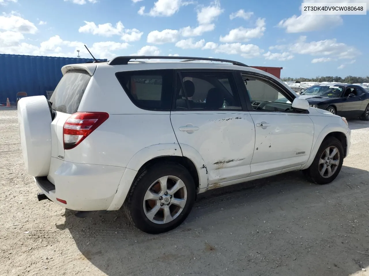 2012 Toyota Rav4 Limited VIN: 2T3DK4DV9CW080648 Lot: 79229924