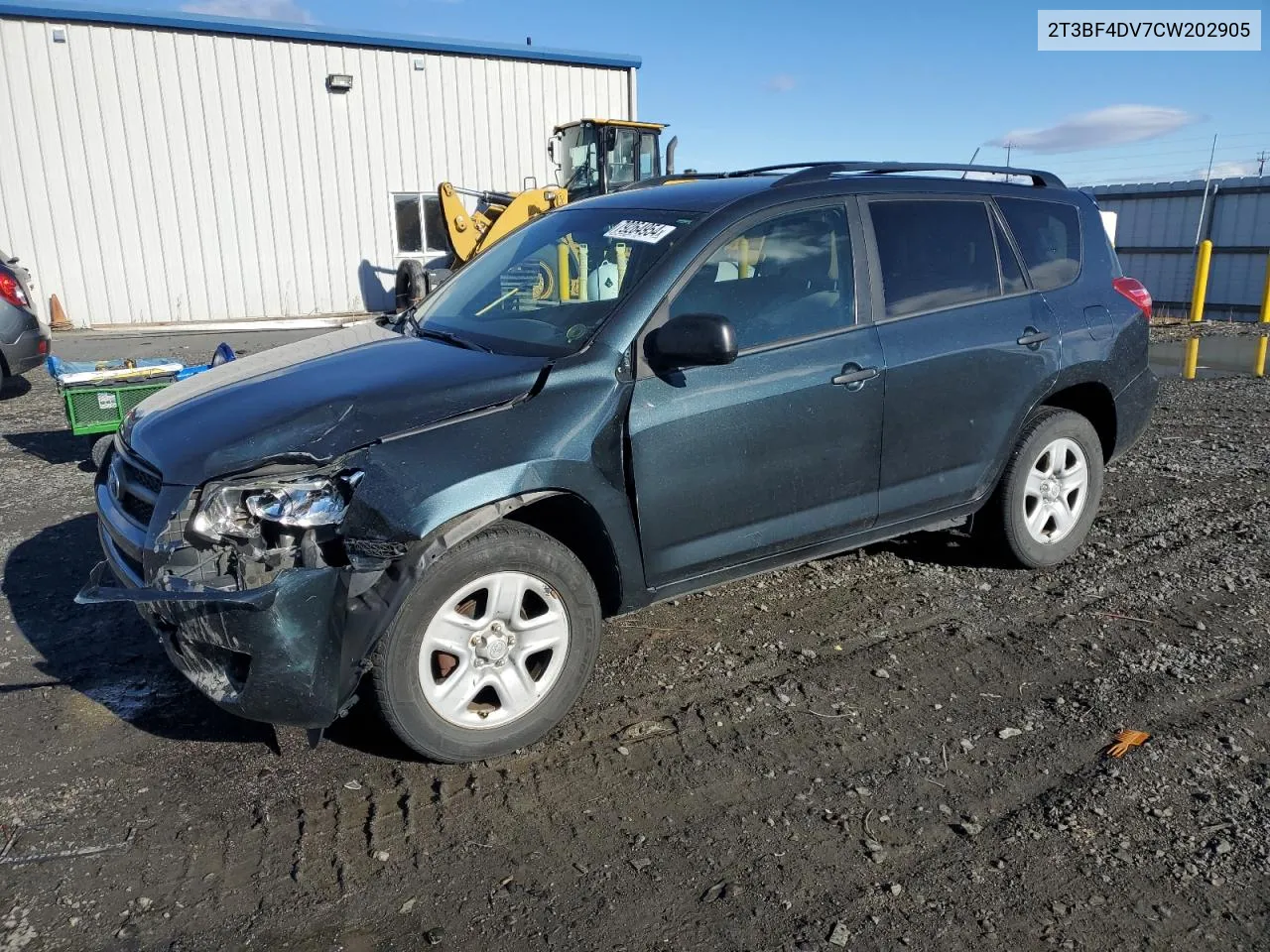 2012 Toyota Rav4 VIN: 2T3BF4DV7CW202905 Lot: 79264954