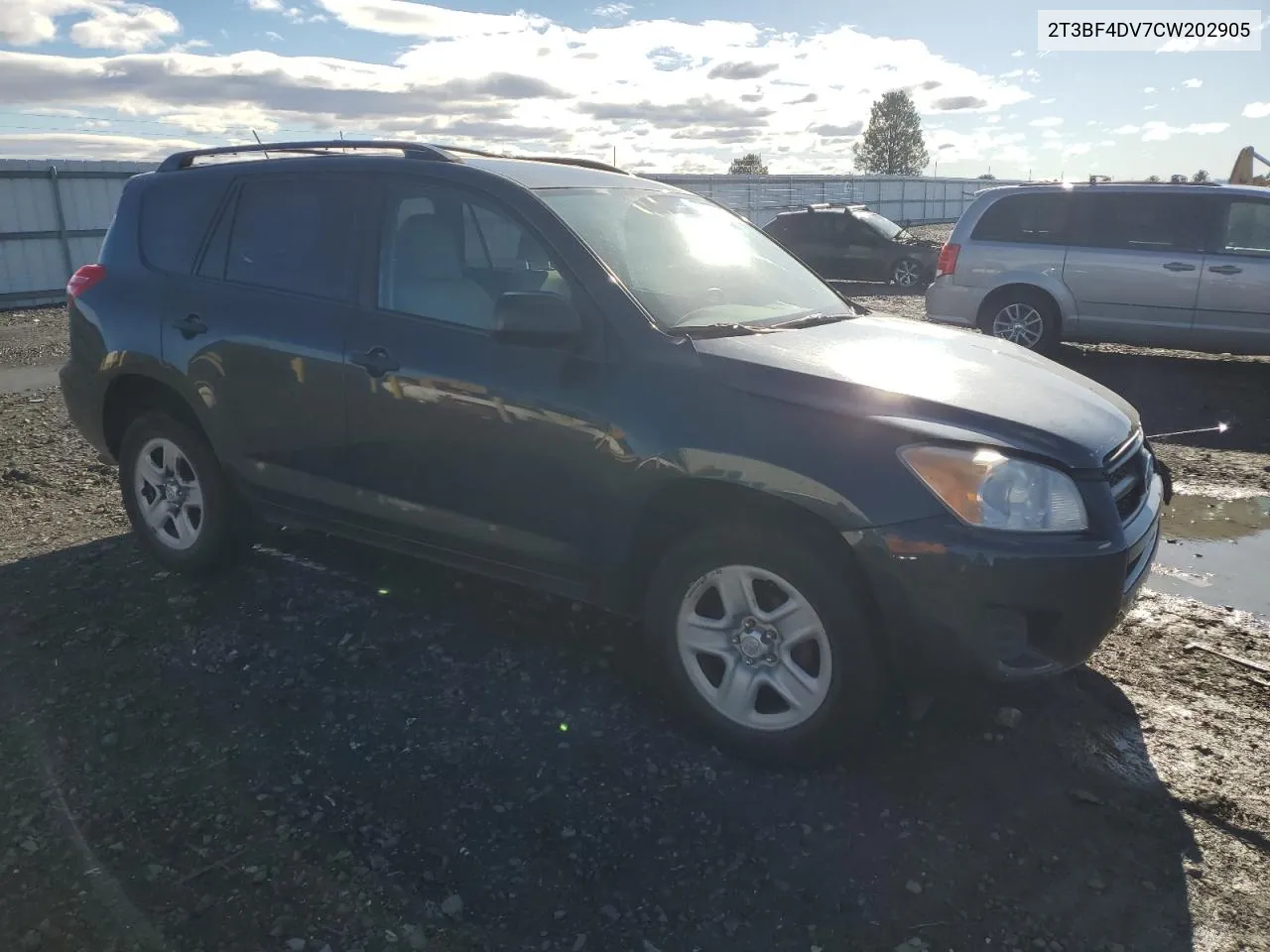 2012 Toyota Rav4 VIN: 2T3BF4DV7CW202905 Lot: 79264954