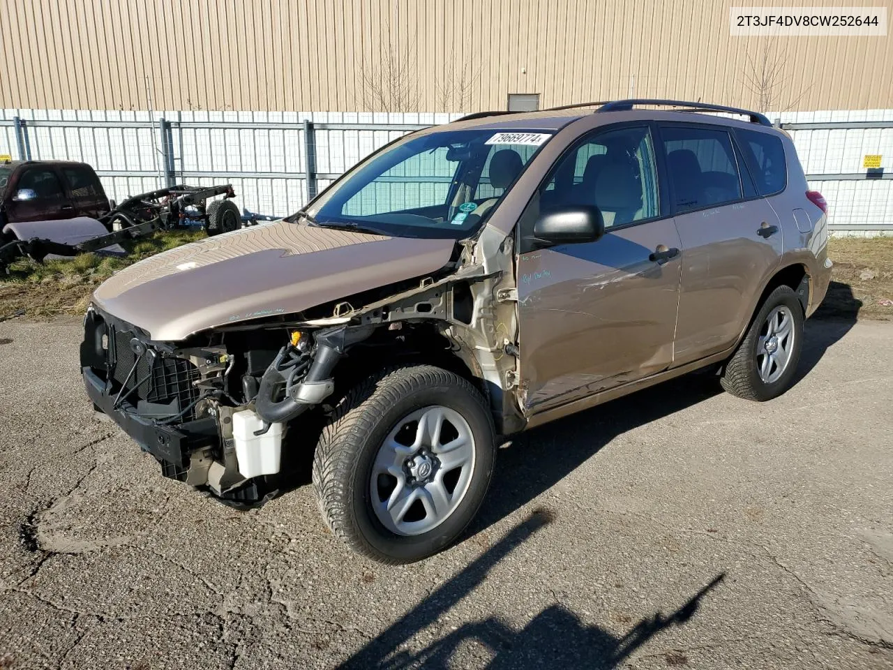 2012 Toyota Rav4 VIN: 2T3JF4DV8CW252644 Lot: 79669774