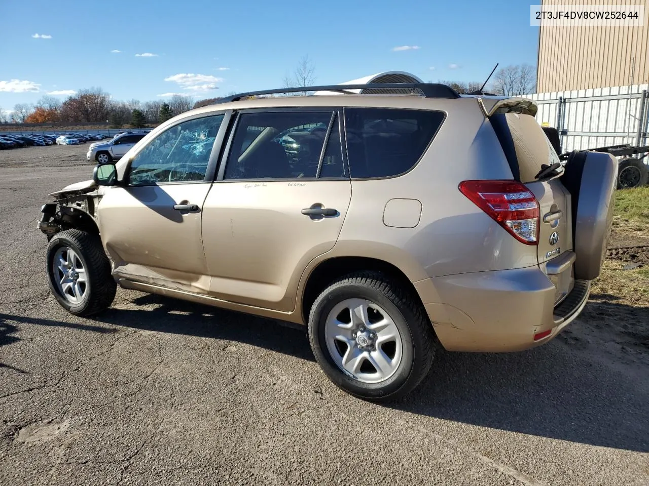 2012 Toyota Rav4 VIN: 2T3JF4DV8CW252644 Lot: 79669774