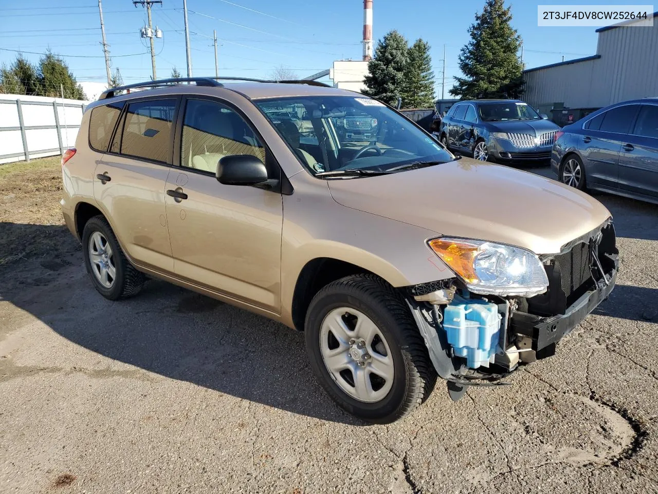 2012 Toyota Rav4 VIN: 2T3JF4DV8CW252644 Lot: 79669774