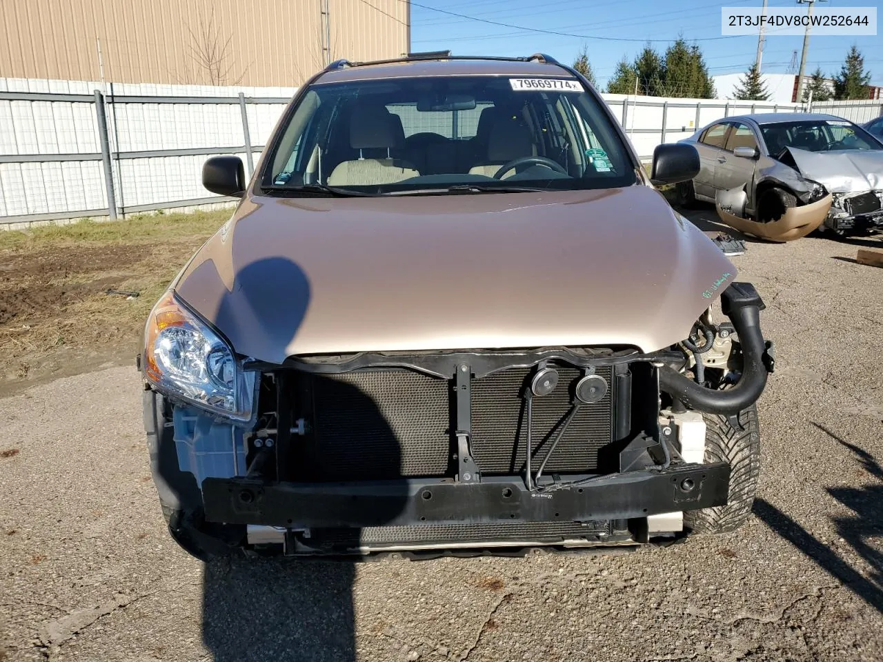 2012 Toyota Rav4 VIN: 2T3JF4DV8CW252644 Lot: 79669774