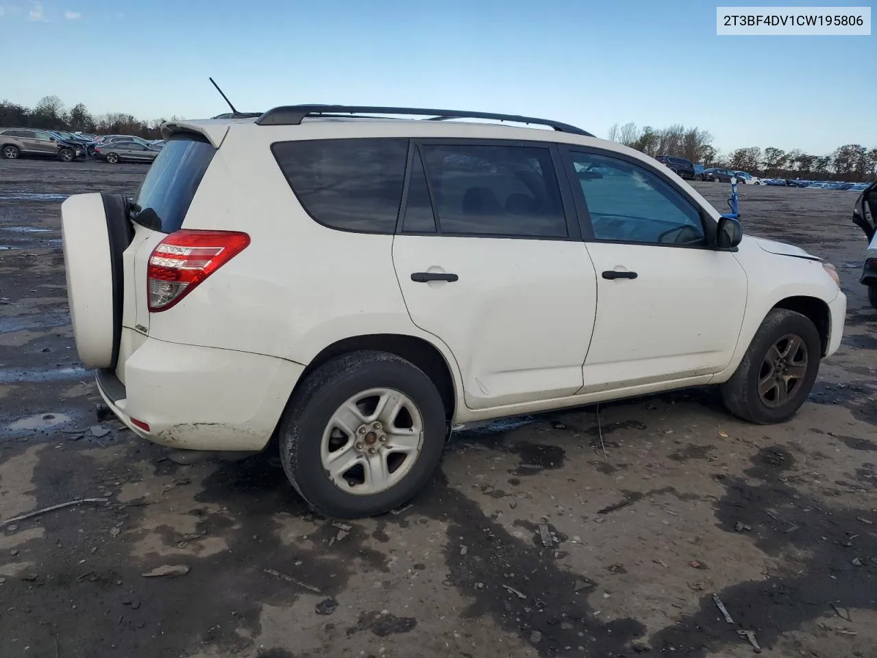 2012 Toyota Rav4 VIN: 2T3BF4DV1CW195806 Lot: 79919014