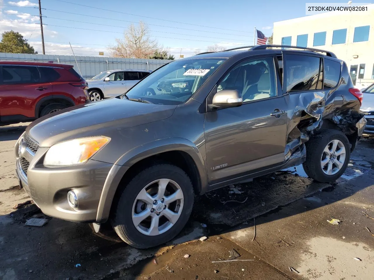 2012 Toyota Rav4 Limited VIN: 2T3DK4DV4CW082081 Lot: 80272154