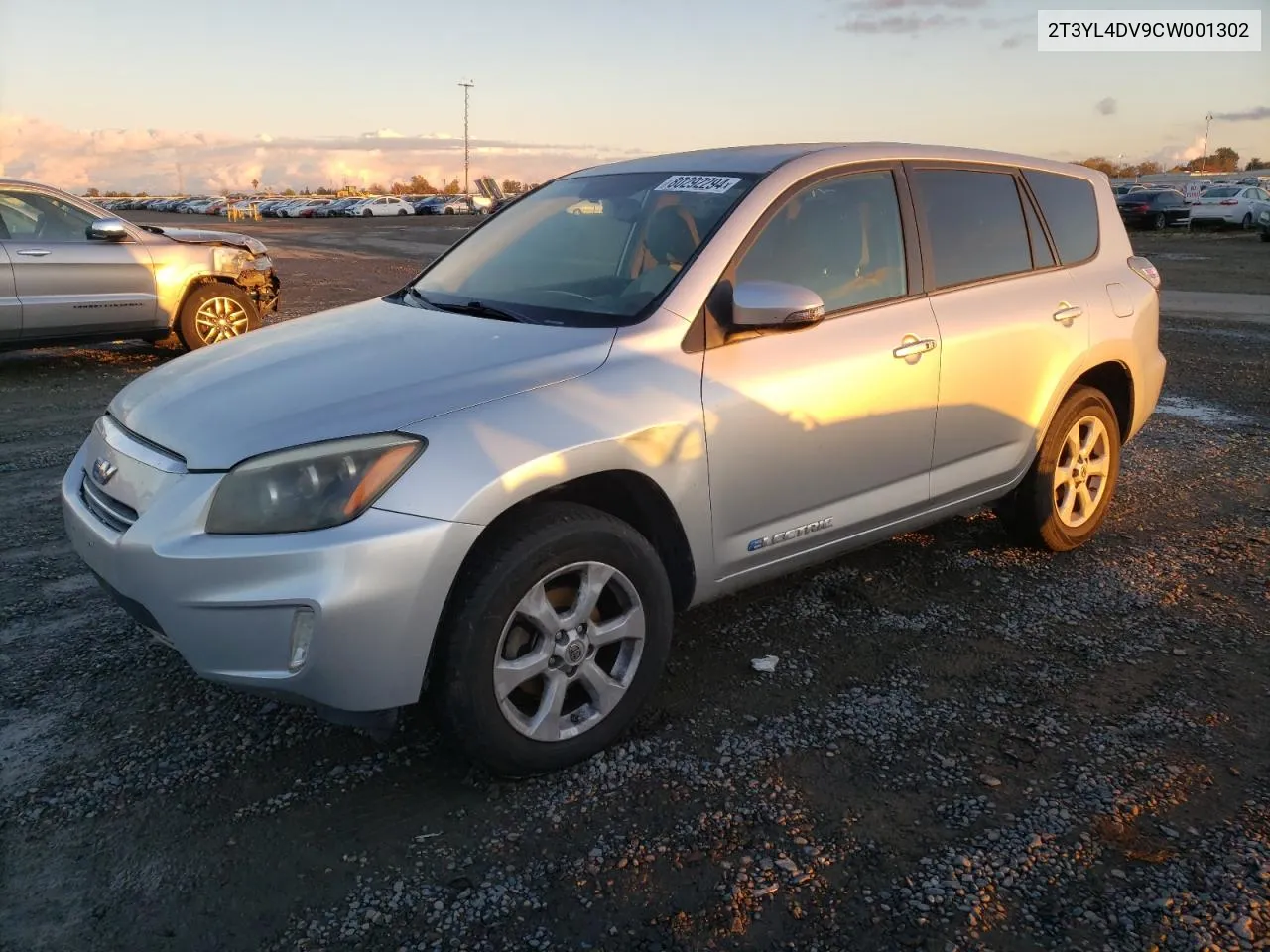 2012 Toyota Rav4 Ev VIN: 2T3YL4DV9CW001302 Lot: 80292294