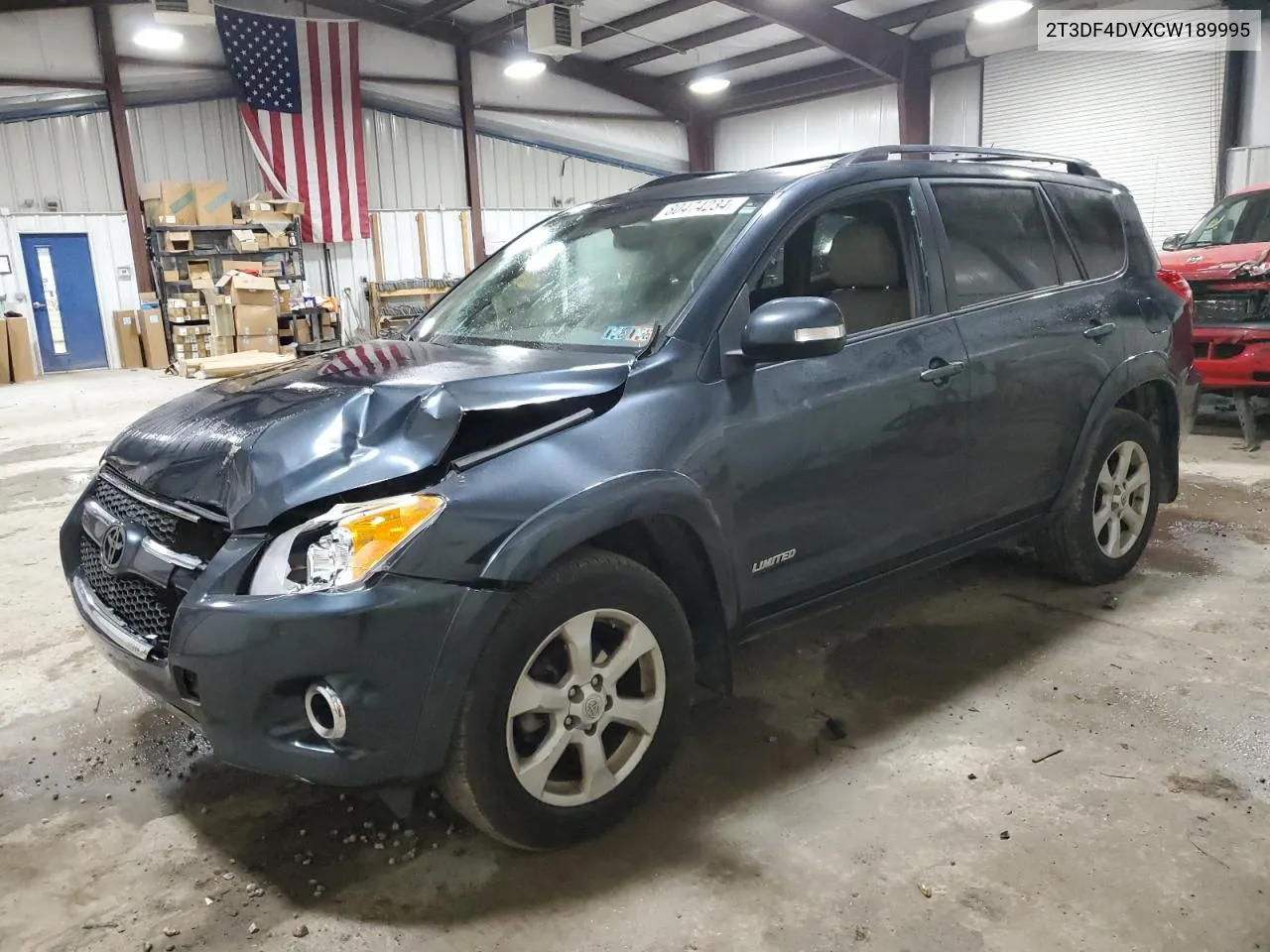 2012 Toyota Rav4 Limited VIN: 2T3DF4DVXCW189995 Lot: 80474234