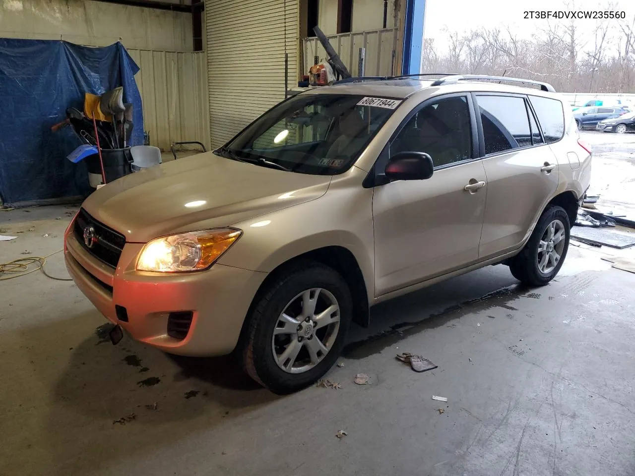 2012 Toyota Rav4 VIN: 2T3BF4DVXCW235560 Lot: 80671944