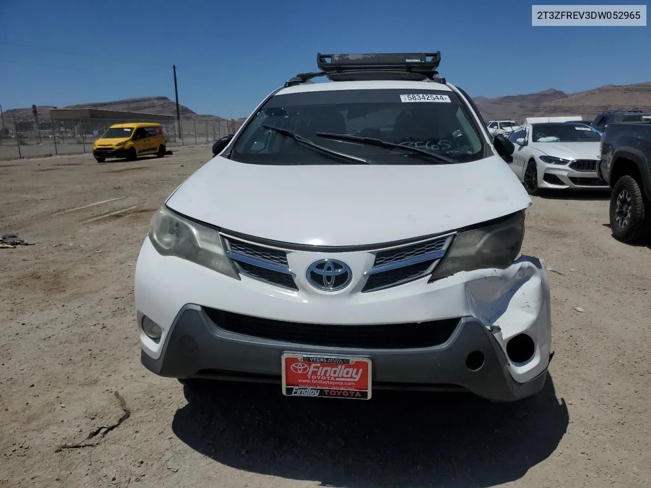 2013 Toyota Rav4 Le VIN: 2T3ZFREV3DW052965 Lot: 58342544