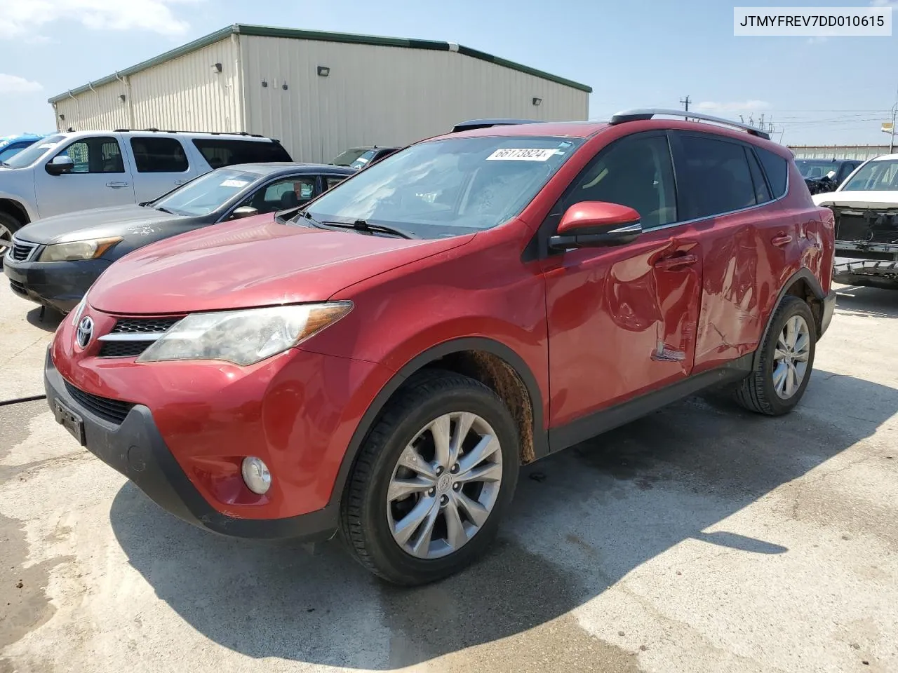 2013 Toyota Rav4 Limited VIN: JTMYFREV7DD010615 Lot: 66173824