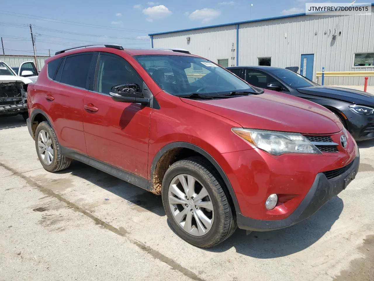 2013 Toyota Rav4 Limited VIN: JTMYFREV7DD010615 Lot: 66173824