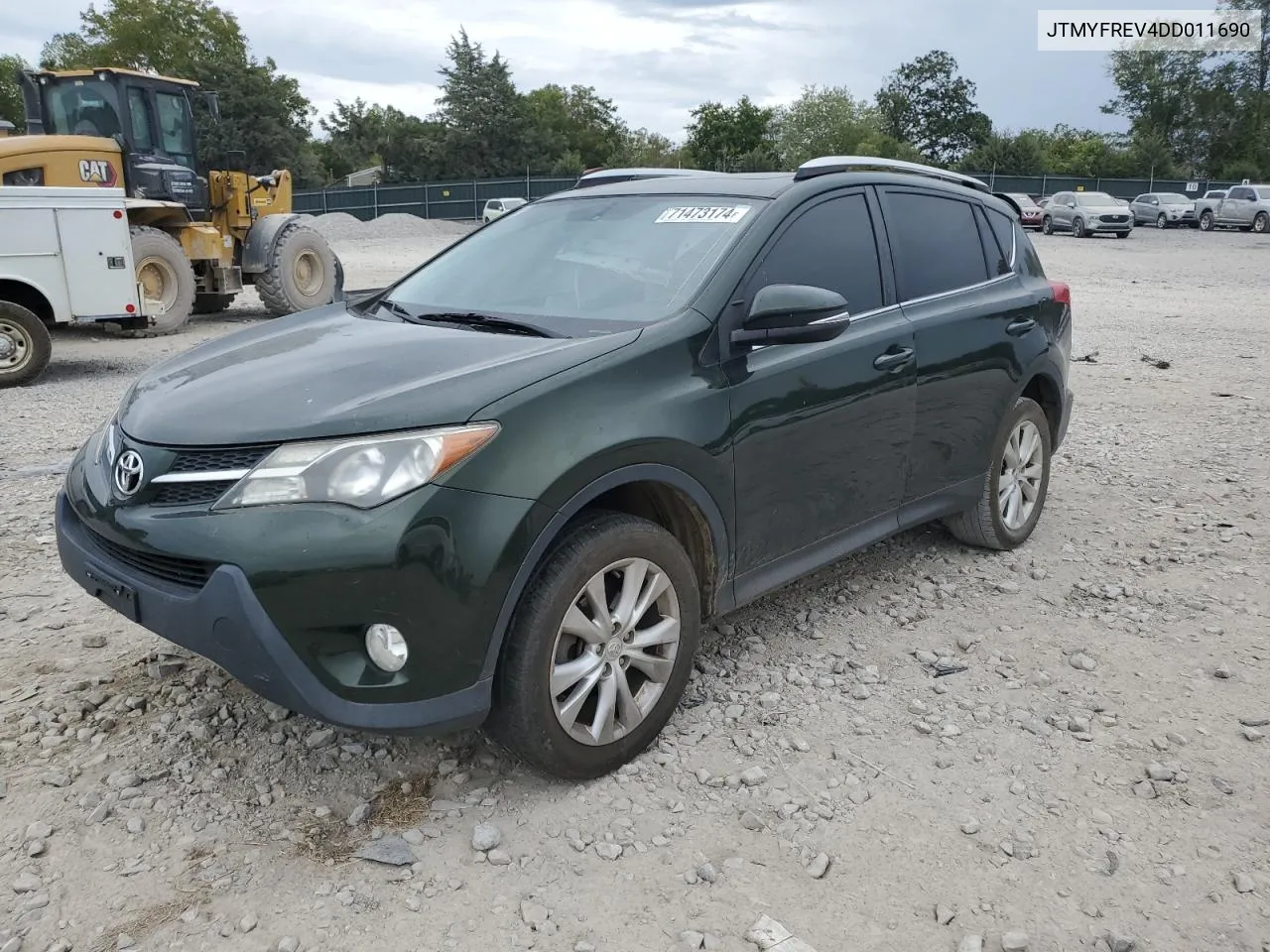 2013 Toyota Rav4 Limited VIN: JTMYFREV4DD011690 Lot: 71473174