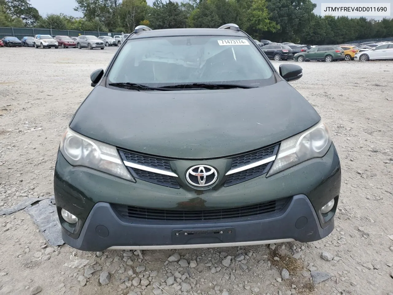 2013 Toyota Rav4 Limited VIN: JTMYFREV4DD011690 Lot: 71473174